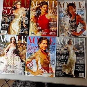 Vogue magazines early 2000s 1 is over 1" thick